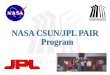 NASA CSUN/JPL PAIR  Program