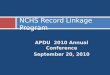 NCHS Record Linkage Program