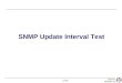 SNMP Update Interval Test