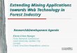Extending Mining Applications towards Web Technology in Forest Industry