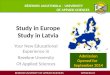 Study in Europe Study in Latvia