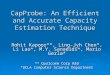 CapProbe: An Efficient and Accurate Capacity Estimation Technique