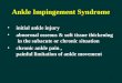 Ankle Impingement Syndrome