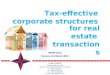 Tax-effective  corporate structures