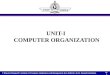 UNIT-I  COMPUTER ORGANIZATION