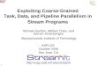 Exploiting Coarse-Grained  Task, Data, and Pipeline Parallelism in  Stream Programs