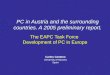 The EAPC Task Force  Development of PC in Europe