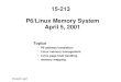 P6/Linux Memory System April 5, 2001