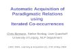 Automatic Acquisition of Paradigmatic Relations using  Iterated Co-occurrences