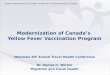 Modernization of Canada’s  Yellow Fever Vaccination Program