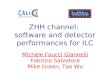 ZHH channel:  software and detector performances for ILC