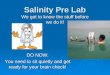 Salinity Pre Lab