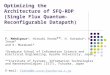 Optimizing the Architecture of SFQ-RDP (Single Flux Quantum- Reconfigurable Datapath)