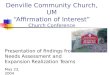 Denville Community Church, UM “Affirmation of Interest” Church Conference