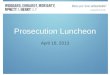 Prosecution Luncheon