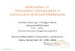 Abstraction of  Transaction Demarcation in Component-Oriented Middleware