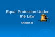 Equal Protection Under the Law