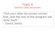 Topic 6 Generic Data Structures