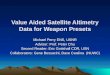 Value Aided Satellite Altimetry Data for Weapon Presets