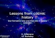 Lessons from cosmic history