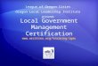 Local Government Management Certification orcities/training/lgmc