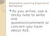 Alternative Learning Experience Workgroup