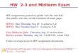 HW  2-3 and Midterm Exam
