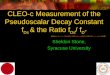 CLEO-c Measurement of the Pseudoscalar Decay Constant f Ds  & the Ratio f Ds / f D +