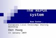 The REPOX system Nuno Freire - nuno.freire@bnportugal.pt