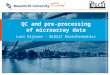 QC and pre-processing of microarray data