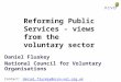 Reforming Public Services - views from the voluntary sector