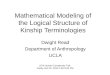 Mathematical Modeling of the Logical Structure of Kinship Terminologies