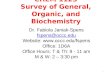 CHEM 1123 Survey of General, Organic, and Biochemistry