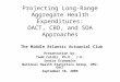 Projecting Long-Range Aggregate Health Expenditures: OACT, CBO, and SOA Approaches