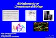 Bioinformatics &  Computational Biology
