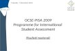 OCSE-PISA 2009 Programme for International  Student Assessment Risultati nazionali