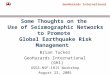 Some Thoughts on the  Use of Seismographic Networks to Promote  Global Earthquake Risk Management