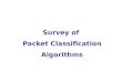 Survey of  Packet Classification Algorithms