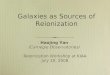 Galaxies as Sources of Reionization