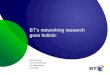 BT’s networking research  goes holistic