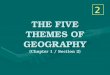 THE FIVE THEMES OF GEOGRAPHY (Chapter 1 / Section 2)