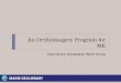 An Orthoimagery Program for ME