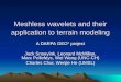 Meshless wavelets and their application to terrain modeling