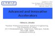 Advanced and Innovative Accelerators