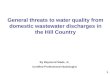 General threats to water quality from domestic wastewater discharges in the Hill Country