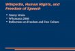 Wikipedia, Human Rights, and Freedom of Speech