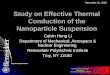 Study on Effective Thermal Conduction of the Nanoparticle Suspension