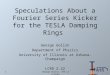 Speculations About a Fourier Series Kicker for the TESLA Damping Rings