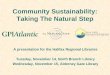 Community Sustainability: Taking The Natural Step