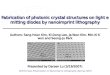 Fabrication of photonic crystal structures on light emitting diodes by nanoimprint lithography